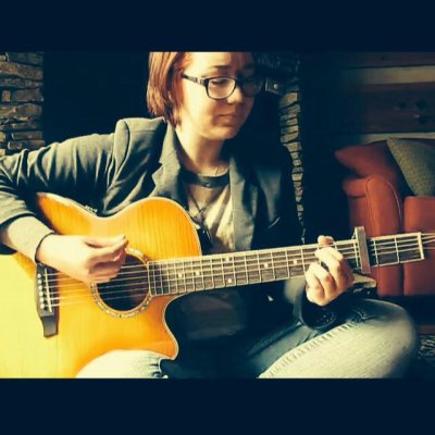 Sarah with guitar